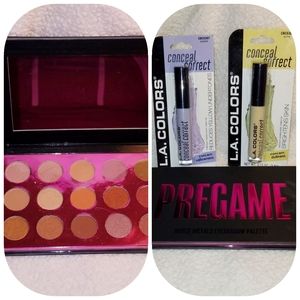Pregame eyeshadow and concealer bundle